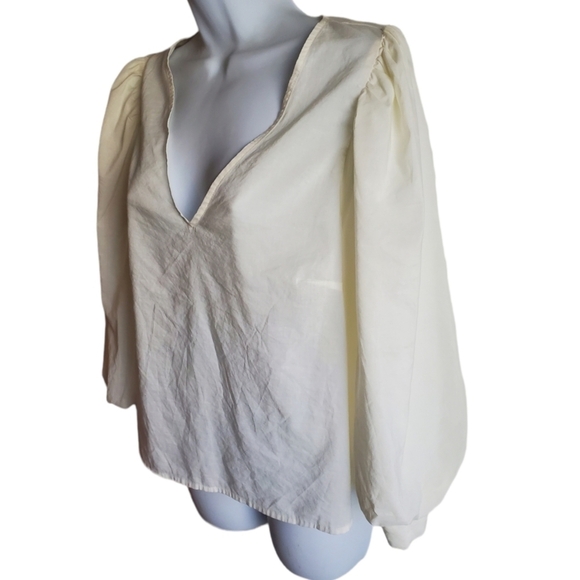 NEW A New Day 3/4 Sleeves Voile Top - Picture 3 of 10